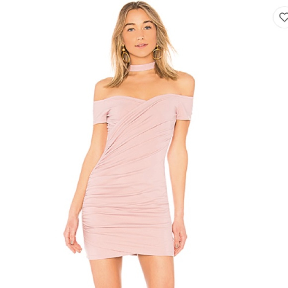 Revolve Choker Ruched Dress